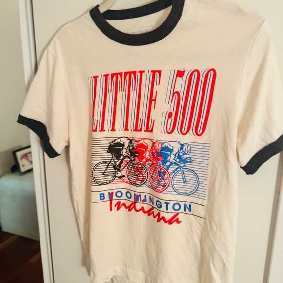 HOMEFIELD  Indiana Hoosiers Student Foundation Retro Little 500 Ringer Tee - Picture 3 of 6